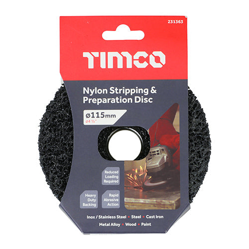TIMCO Nylon Stripping & Preparation Disc, 115 x 22.23