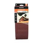 TIMCO Sanding Belts, 120 Grit, Red, 100 x 610mm, Pack of 5