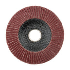 TIMCO Set of Flap Discs, Aluminium Oxide, Type 29 Conical, 60 Grit, 115 x 22.23, Pack of 10
