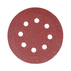 TIMCO Random Orbital Sanding Discs, 120 Grit, Red, 125mm, Pack of 5