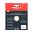 TIMCO Random Orbital Sanding Discs, 120 Grit, Red, 125mm, Pack of 5