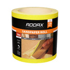 TIMCO Sandpaper Roll, 120 Grit, Yellow, 115mm x 10m