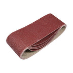 TIMCO Sanding Belts, 40 Grit, Red, 75 x 457mm, Pack of 5