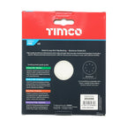 TIMCO Random Orbital Sanding Discs, 80 Grit, Red, 125mm, Pack of 5
