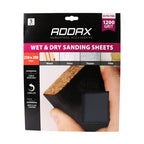 TIMCO Wet & Dry Sanding Sheets, 1200 Grit, Black, 230 x 280mm, Pack of 5