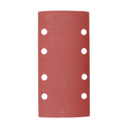 TIMCO 1/3 Sanding Sheets, 180 Grit, Red, Punched, 93 x 185mm, Pack of 5