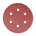 TIMCO Random Orbital Sanding Discs, 180 Grit, Red, 150mm, Pack of 5