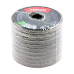 TIMCO Set of Flap Discs, Aluminium Oxide, Type 29 Conical, 40 Grit, 115 x 22.23, Pack of 10