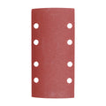 TIMCO 1/3 Sanding Sheets, 120 Grit, Red, Punched, 93 x 185mm, Pack of 5
