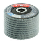 TIMCO Set of Flap Discs, Zirconium, Type 29 Conical, P80 Grit, 115 x 22.23, Box of 10