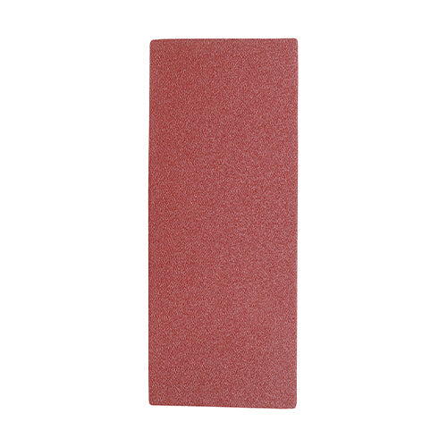 TIMCO 1/3 Sanding Sheets, 80 Grit, Red, Unpunched, 93 x 230mm, Pack of 5