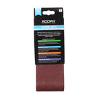 TIMCO Sanding Belts, 80 Grit, Red, 75 x 457mm, Pack of 5
