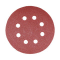 TIMCO Random Orbital Sanding Discs, Mixed, Red, 125mm (80/120/180), Pack of 5