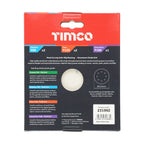 TIMCO Random Orbital Sanding Discs, Mixed, Red, 125mm (80/120/180), Pack of 5