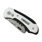 TIMCO Folding Utility Knife & Blades, 6 1/4” / 160mm