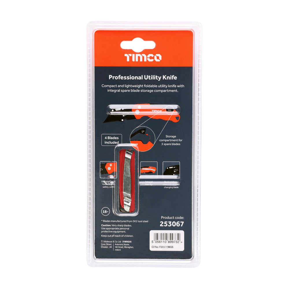 TIMCO Professional Utility Knife, 6 1/2” / 165mm