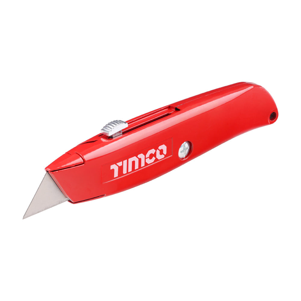 TIMCO Retractable Utility Knife, 6" / 150mm, Box of 12