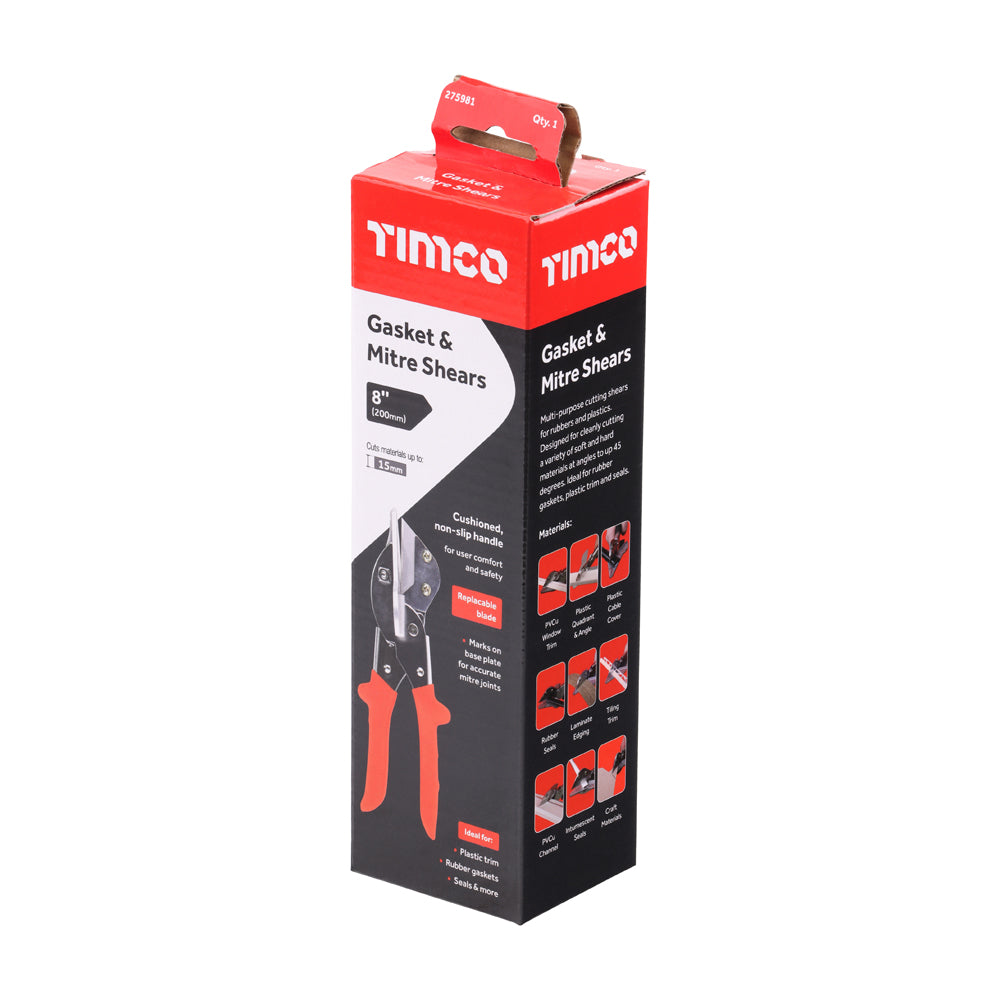 TIMCO Gasket & Mitre Shears, 8"