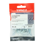 TIMCO Machine Screws, PZ, Pan & Hex Nuts, Zinc, M4 x 25, Pack of 30