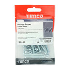 TIMCO Machine Screws, PZ, Pan & Hex Nuts, Zinc, M4 x 40, Pack of 20