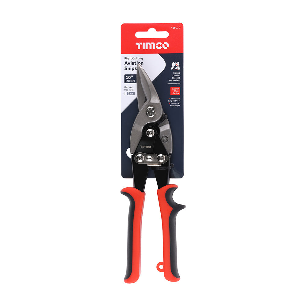 TIMCO Aviation Snips, Right, 250mm