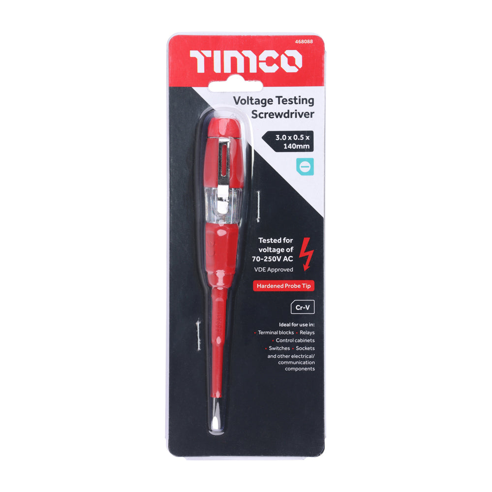 TIMCO Voltage Testing Screwdriver, 140mm