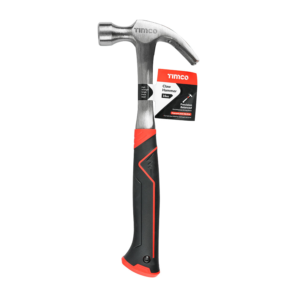 TIMCO Claw Hammer, One Piece, 16oz