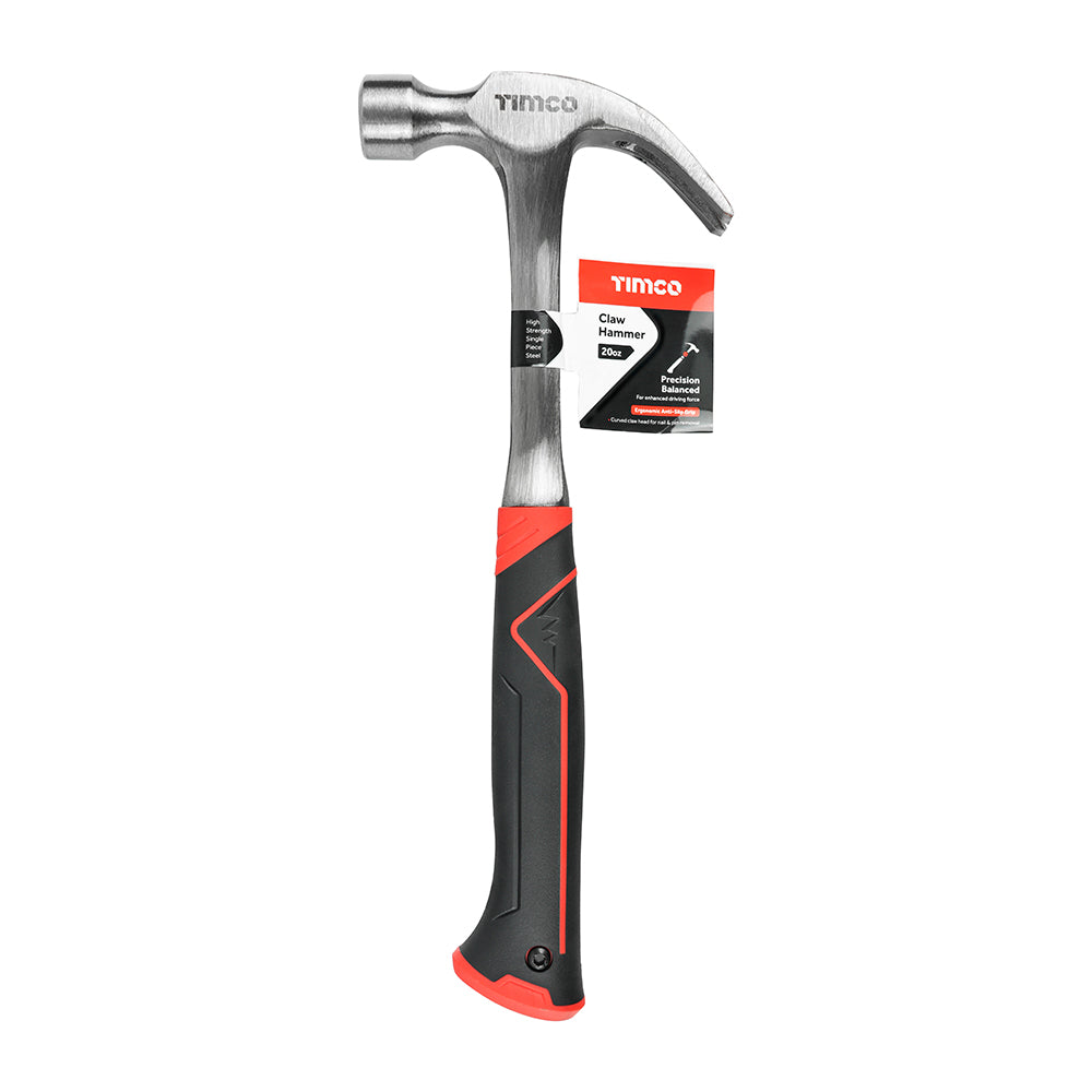 TIMCO Claw Hammer, One Piece, 20oz