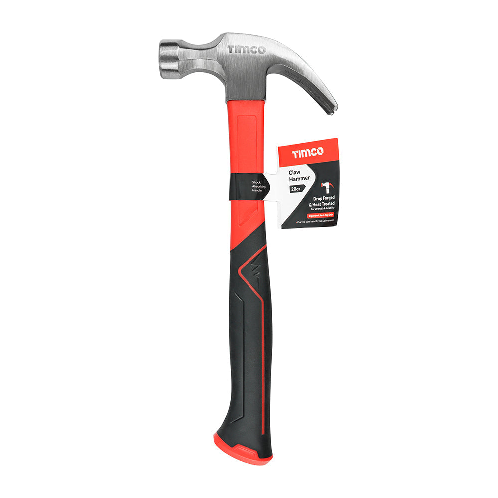TIMCO Claw Hammer, Fibreglass Handle, 20oz