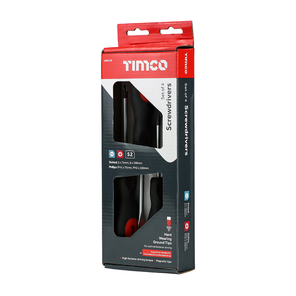 TIMCO Screwdriver Set, 4pcs