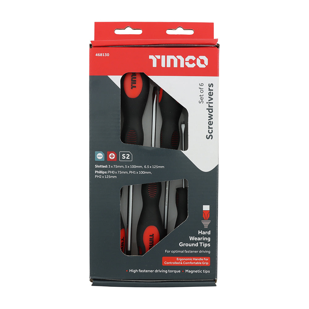TIMCO Screwdriver Set, 6pcs