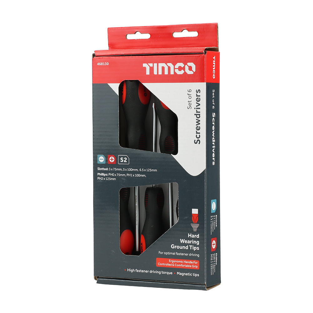 TIMCO Screwdriver Set, 6pcs