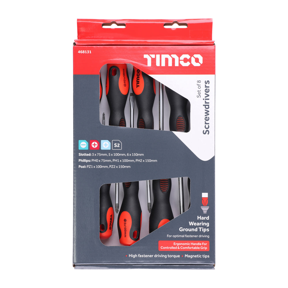 TIMCO Screwdriver Set, 8pcs