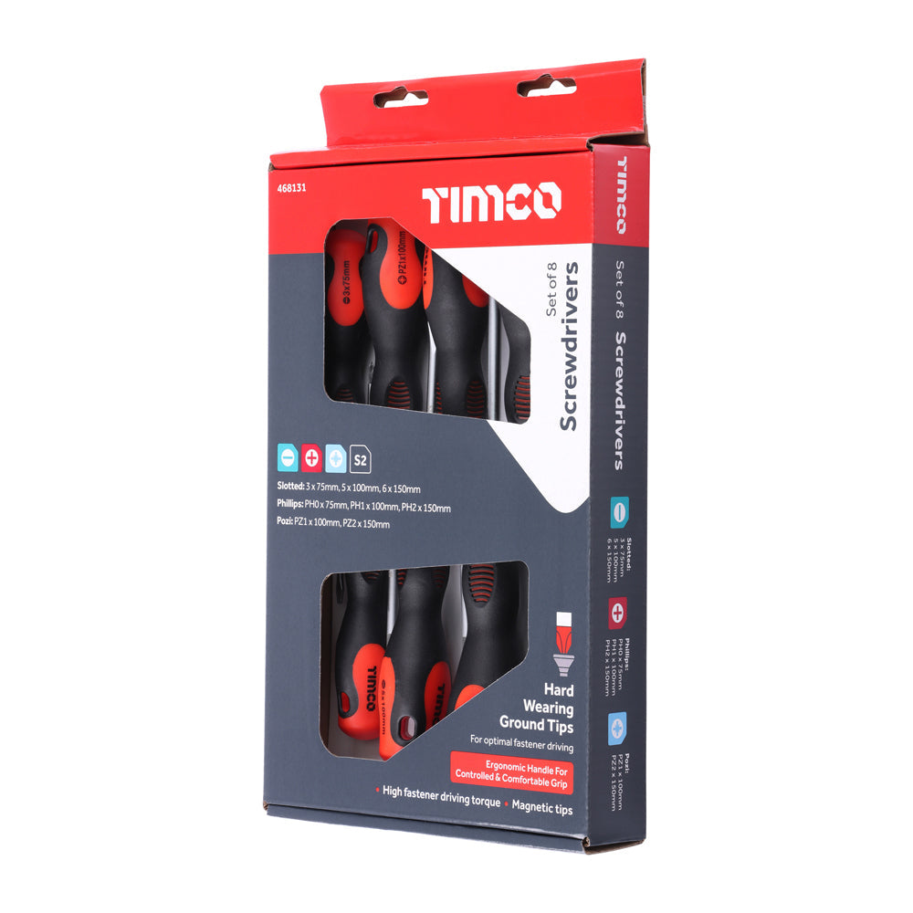 TIMCO Screwdriver Set, 8pcs