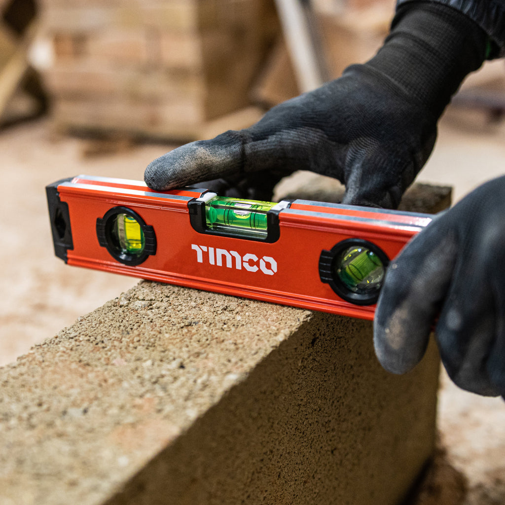 TIMCO Toolbox Spirit Level, Aluminium, 225mm