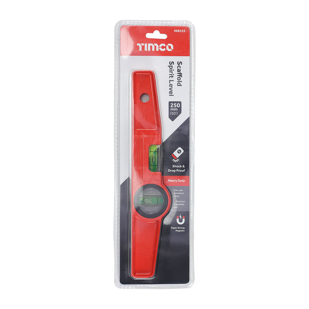 TIMCO Scaffold Spirit Level, 250mm