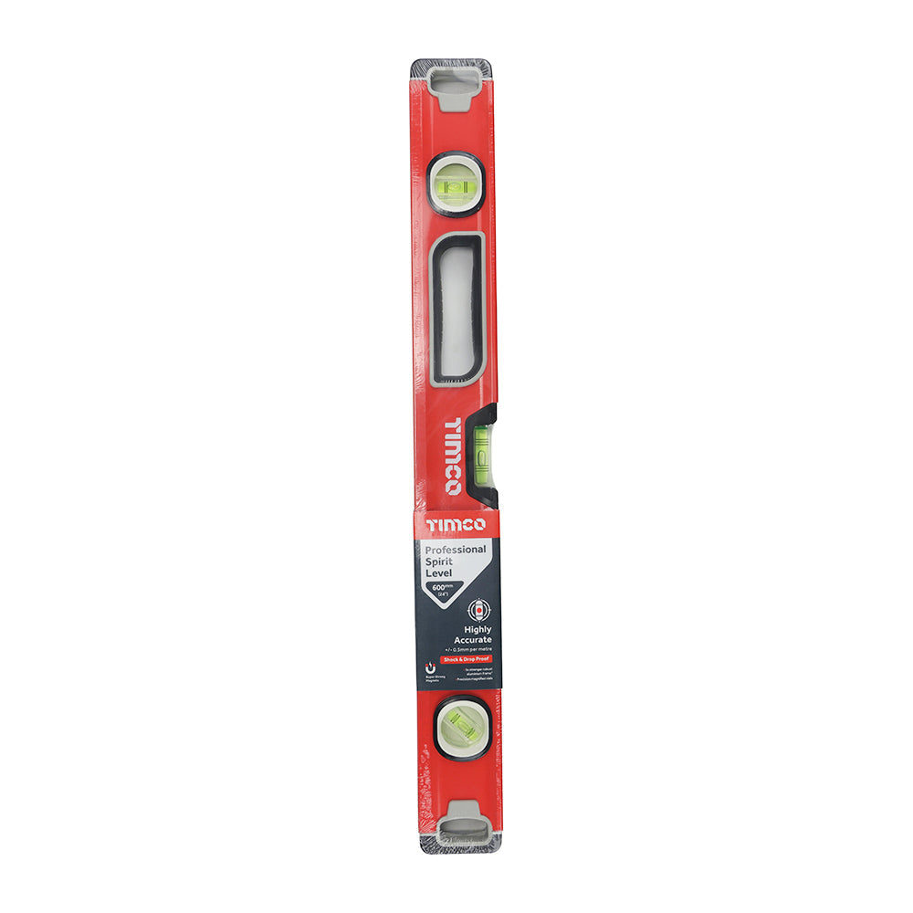 TIMCO Professional Spirit Level, Box Beam, 600mm