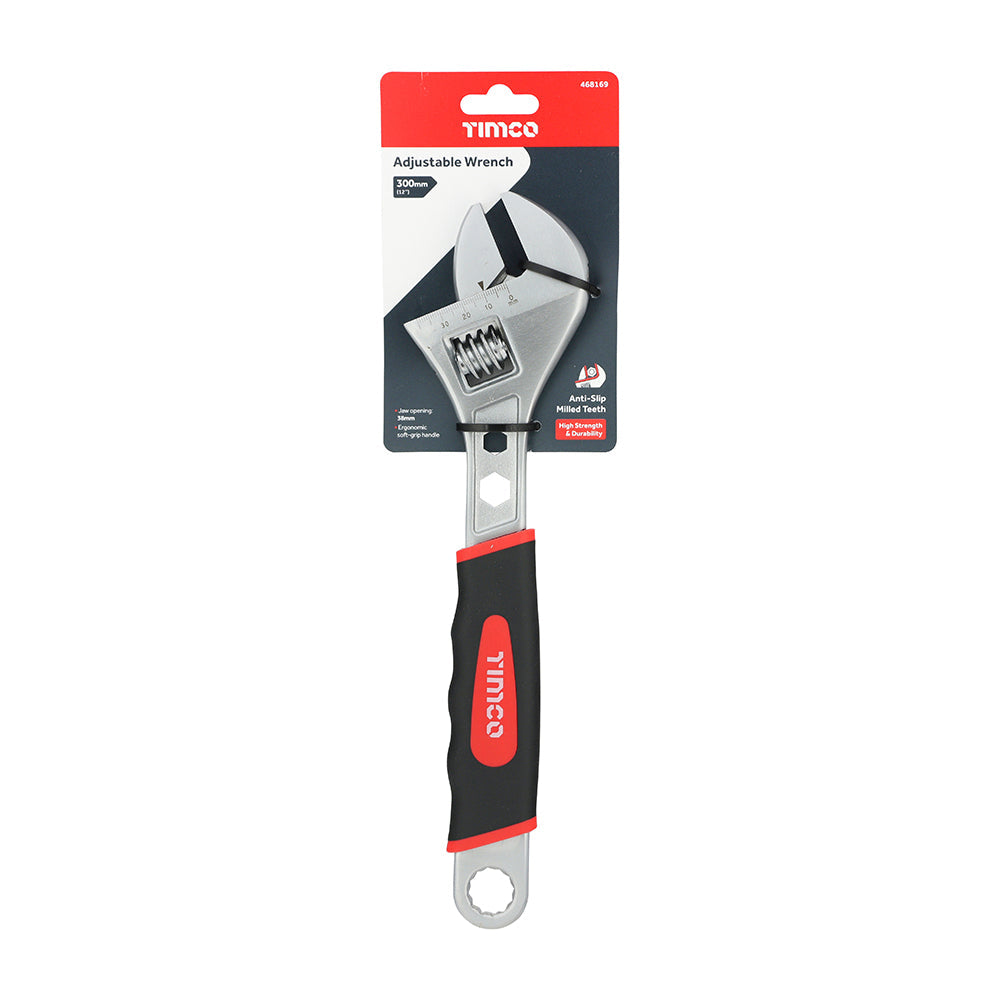 TIMCO Adjustable Wrench, 12in / 300mm