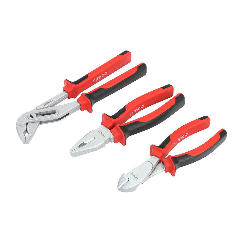 TIMCO Tradesmans Pliers Set, 3pcs