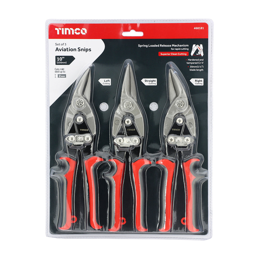 TIMCO Aviation Snips Set, 3pcs