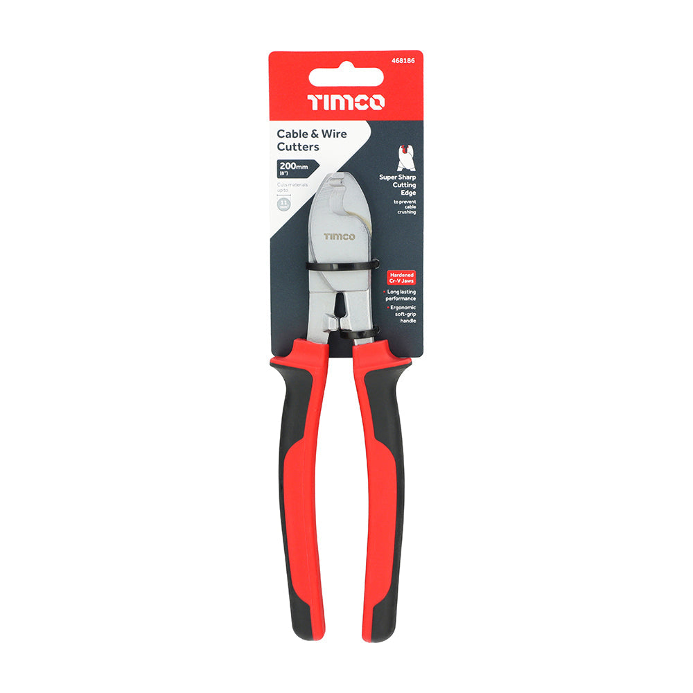 TIMCO Cable & Wire Cutters, 8"