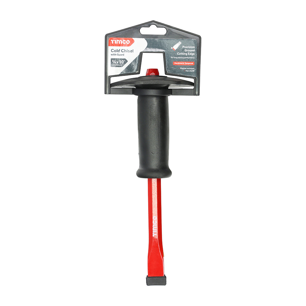 TIMCO Cold Chisel with Guard, 3/4 x 10"