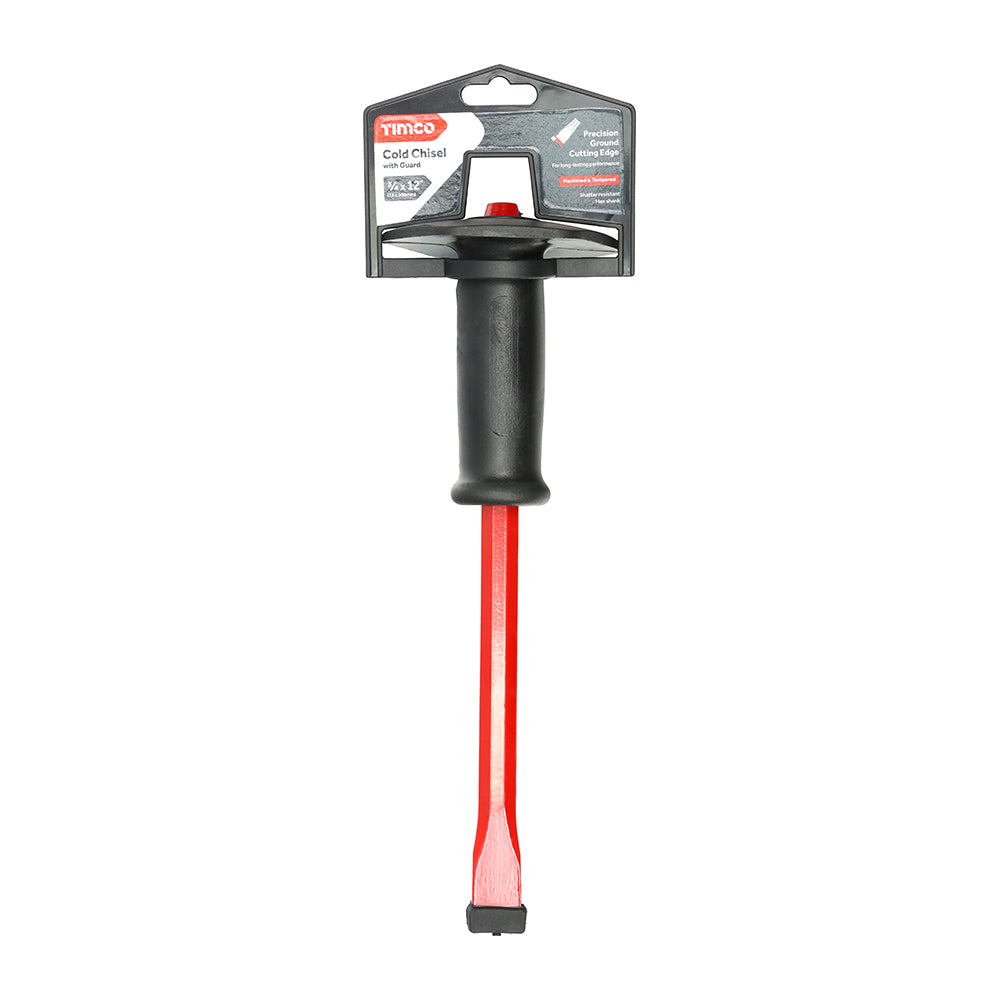 TIMCO Cold Chisel with Guard, 3/4 x 12"