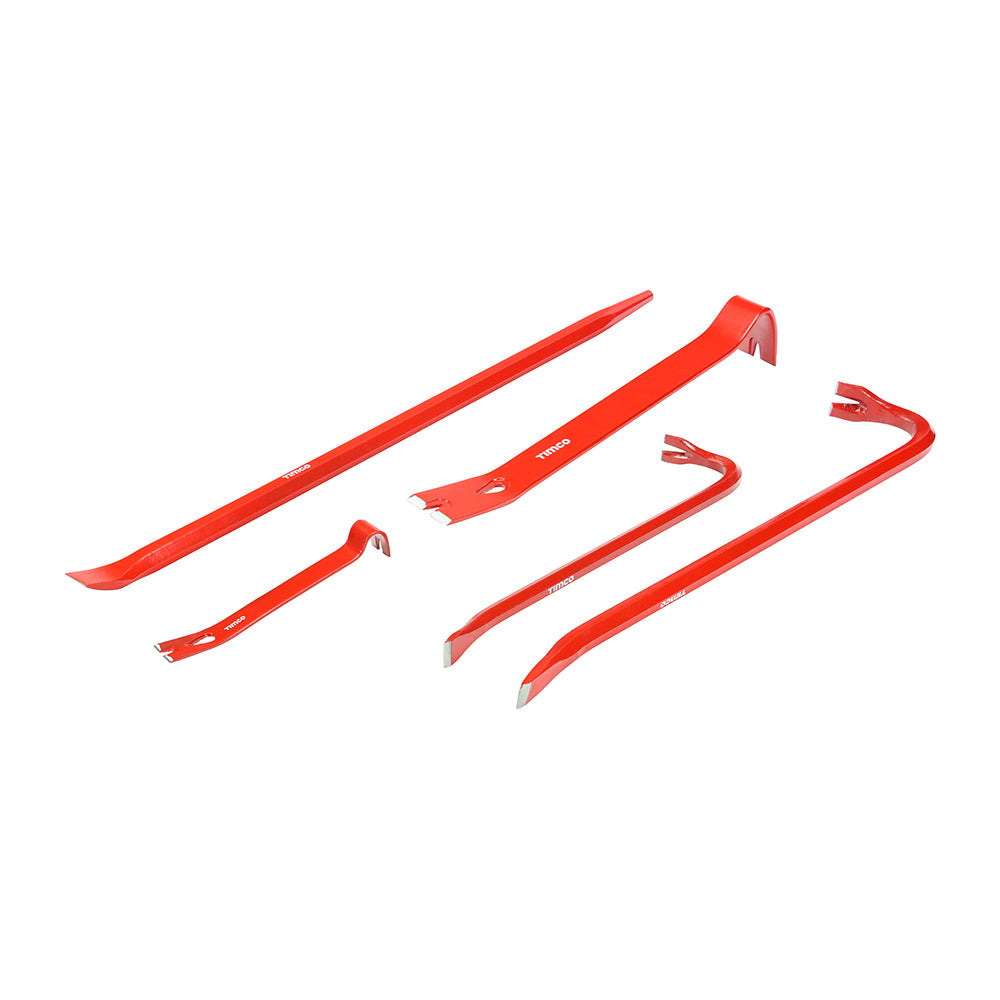 TIMCO Wrecking & Pry Bar Set, 5pcs
