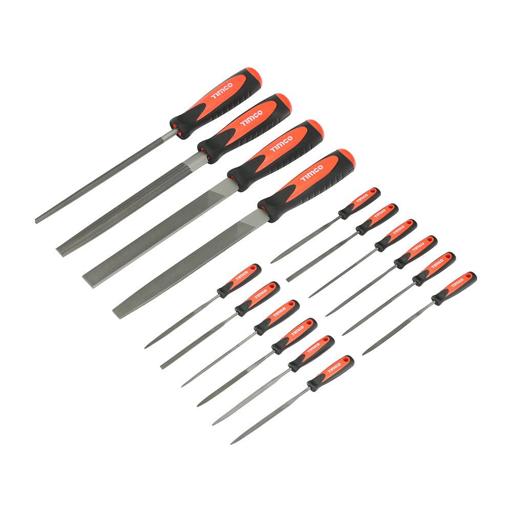 TIMCO File & Needle File Set, 16pcs
