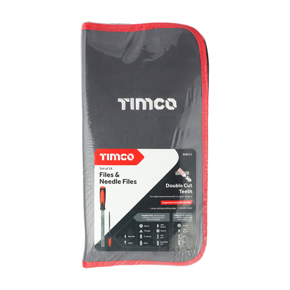 TIMCO File & Needle File Set, 16pcs