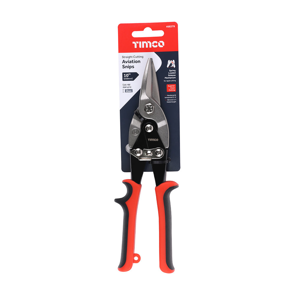TIMCO Aviation Snips, Straight, 250mm
