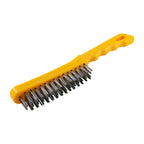 TIMCO Plastic Handle Scratch Brush, Steel, 4 Rows