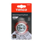 TIMCO Drill Cup Brush, Nylon, 50mm