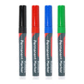 TIMCO Builders Permanent Markers, Fine Tip, Mixed Colours, Box of 4